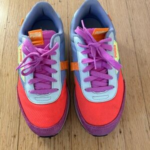 PUMA Multi-Color Unisex-Child Future Rider Play on Sneaker, size 5.5